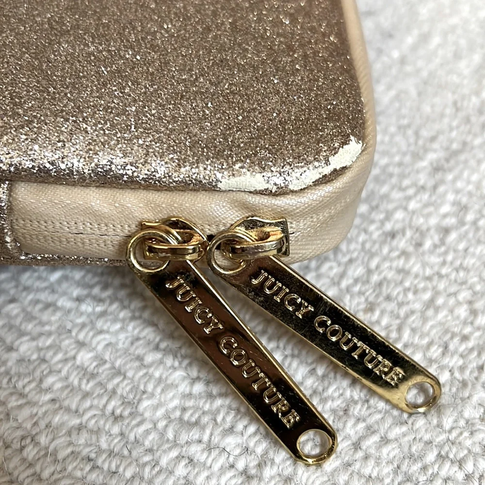 Juicy Couture Gold Glitter Laptop Case